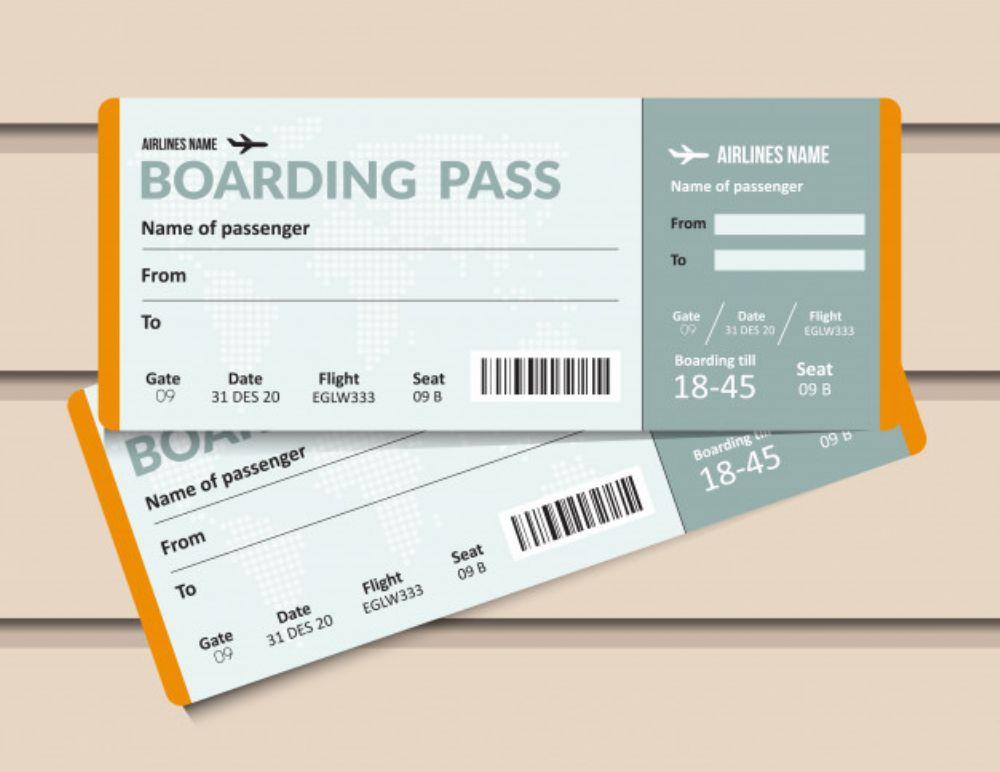 Airport ticket
