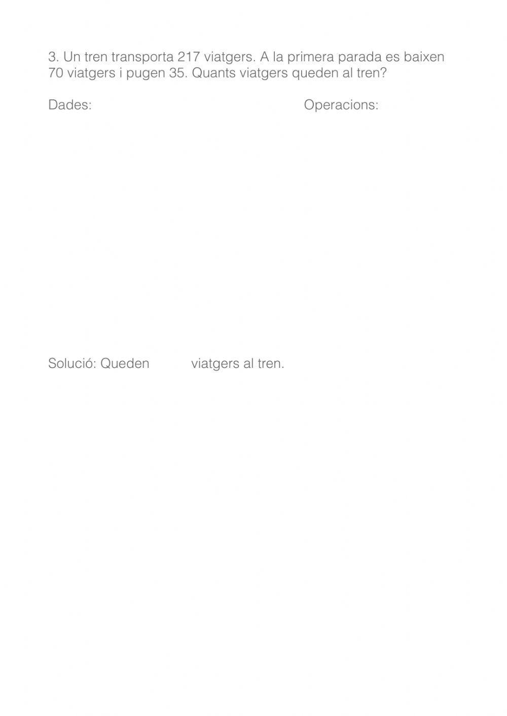 Problemes matemàtiques 4t