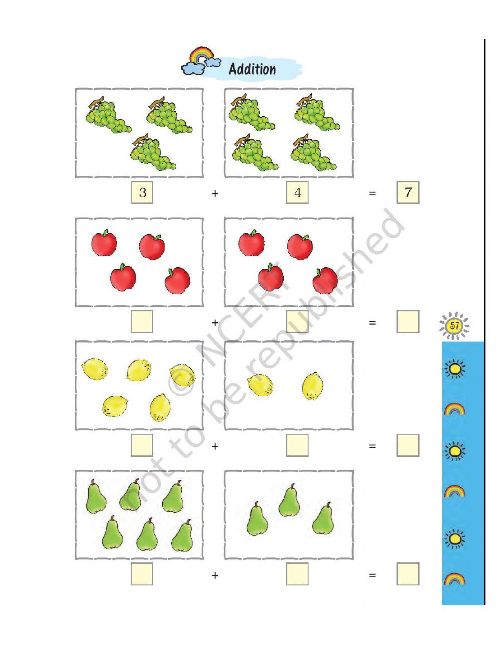 Addition online exercise for GRADE-1 | Live Worksheets