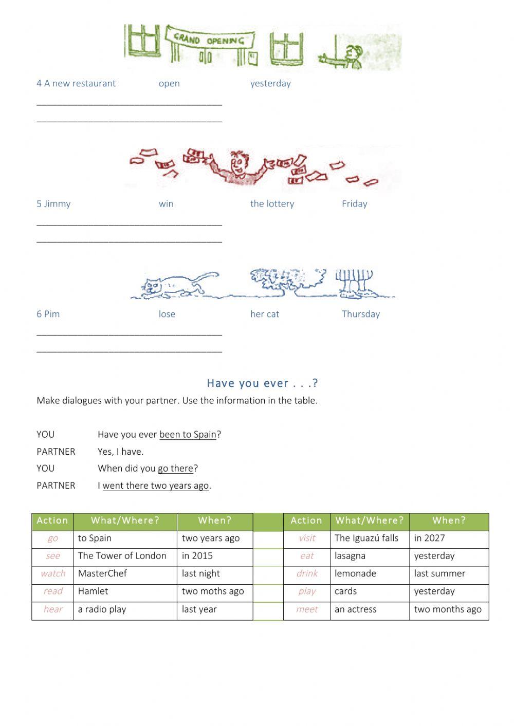Past simple vs Present Perfect