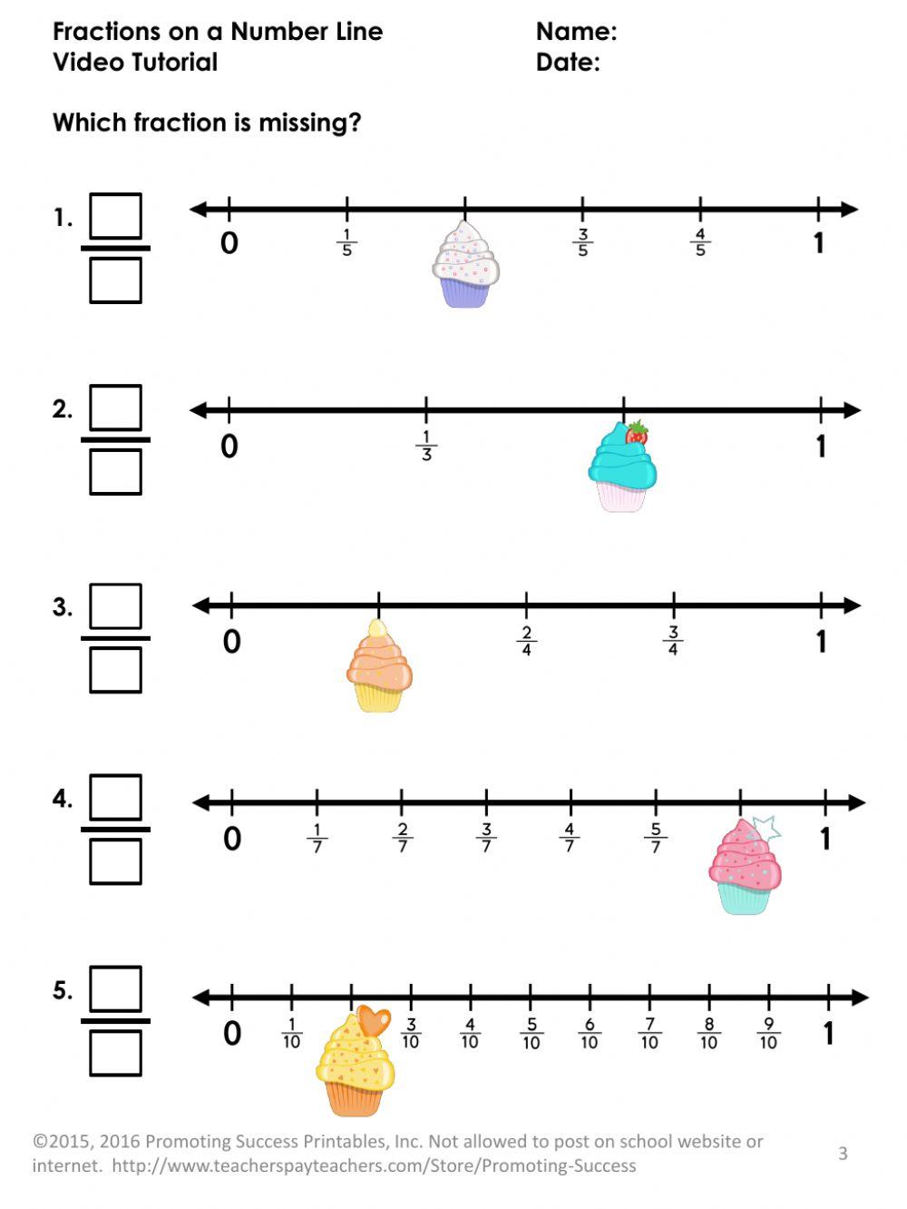 Fractions on a Number Line