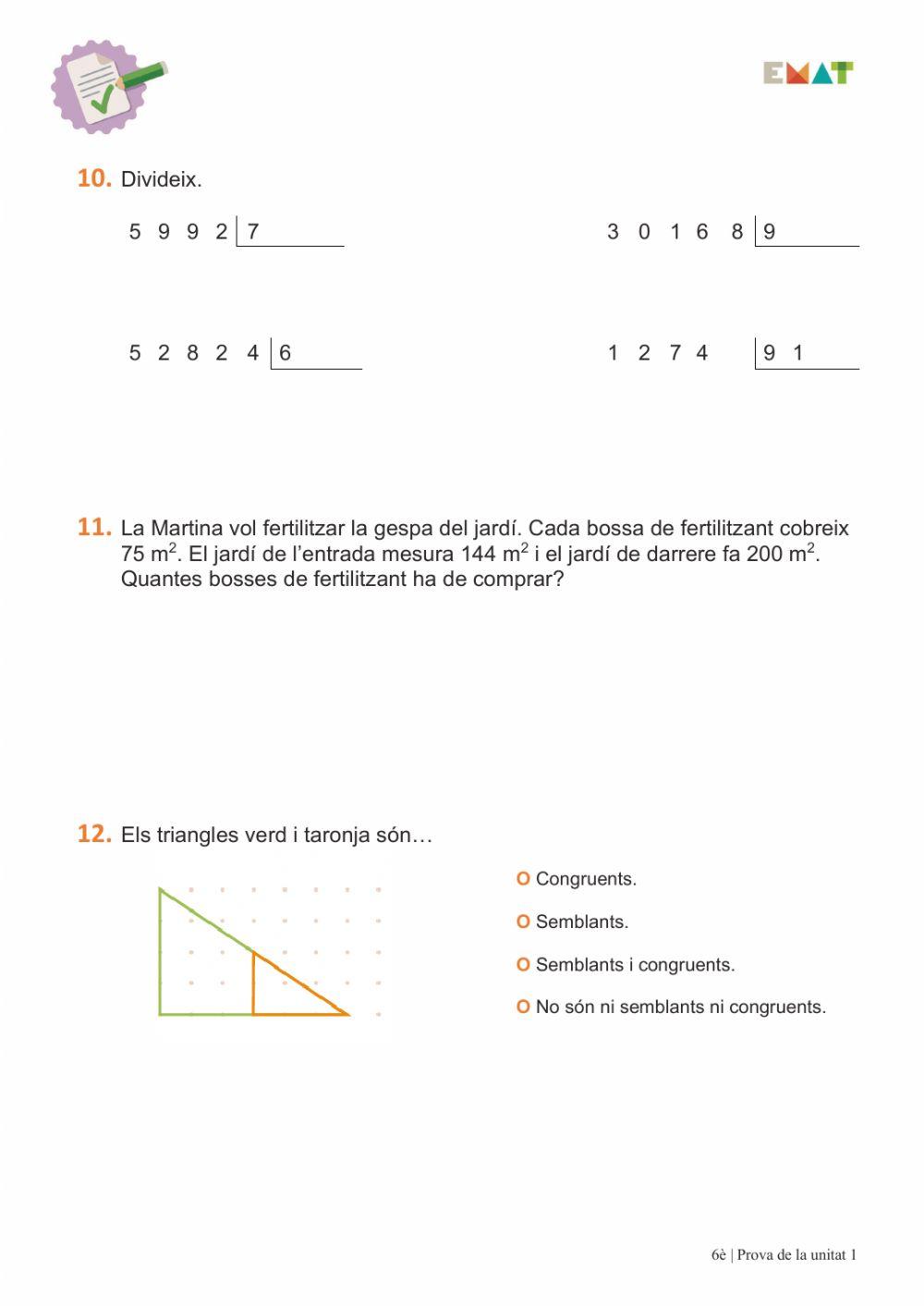 Prova Global U1 EMAT6 - 4-6