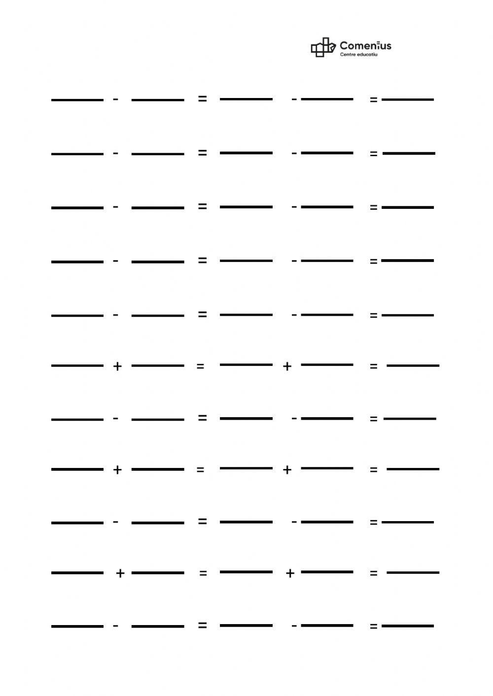 SUMA-RESTA DE FRACCIONES DISTINTO DENOMINADOR