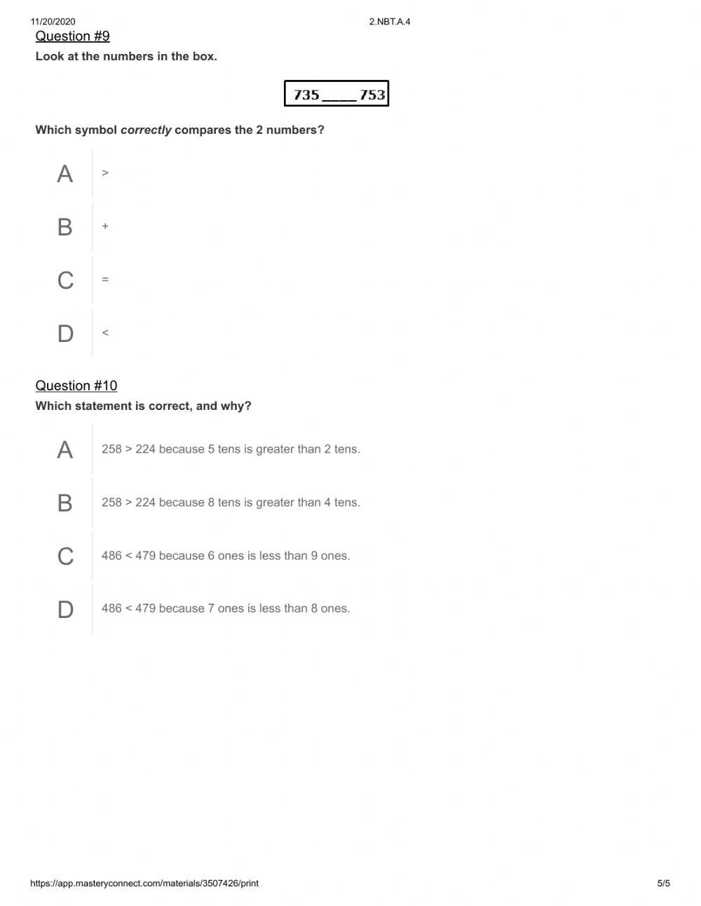 Compare three digit numbers worksheet Live Worksheets
