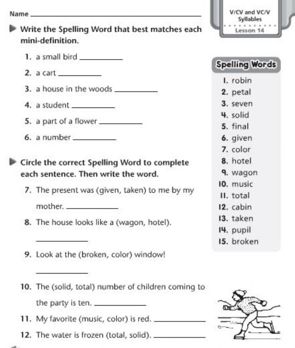 Spelling -Syllables