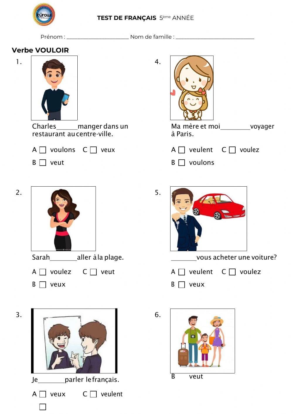 Examen 1 - Quinto de primaria