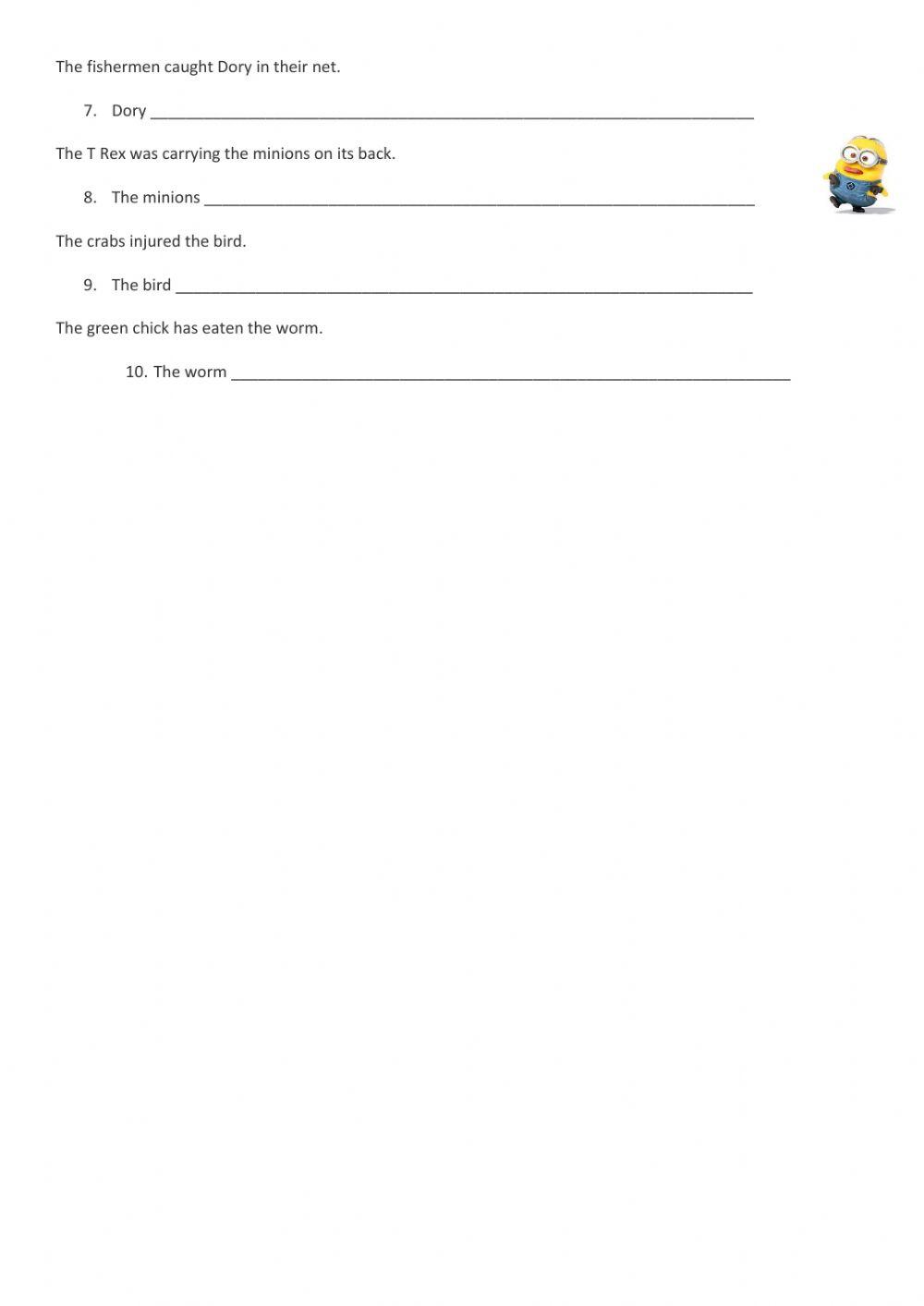 Passive Voice Through Cartoons