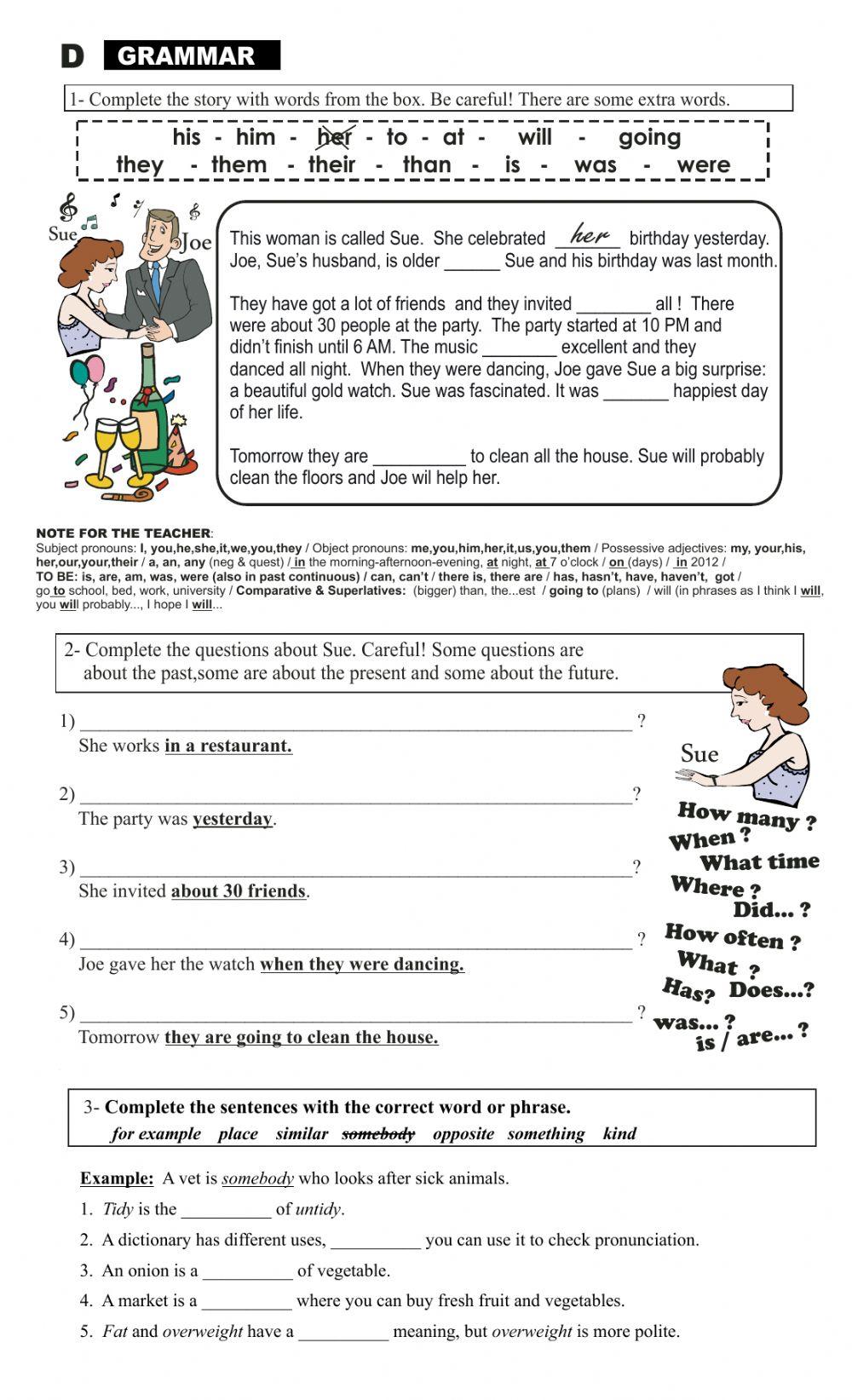 HIGH ELEMENTARY B - TEST 3