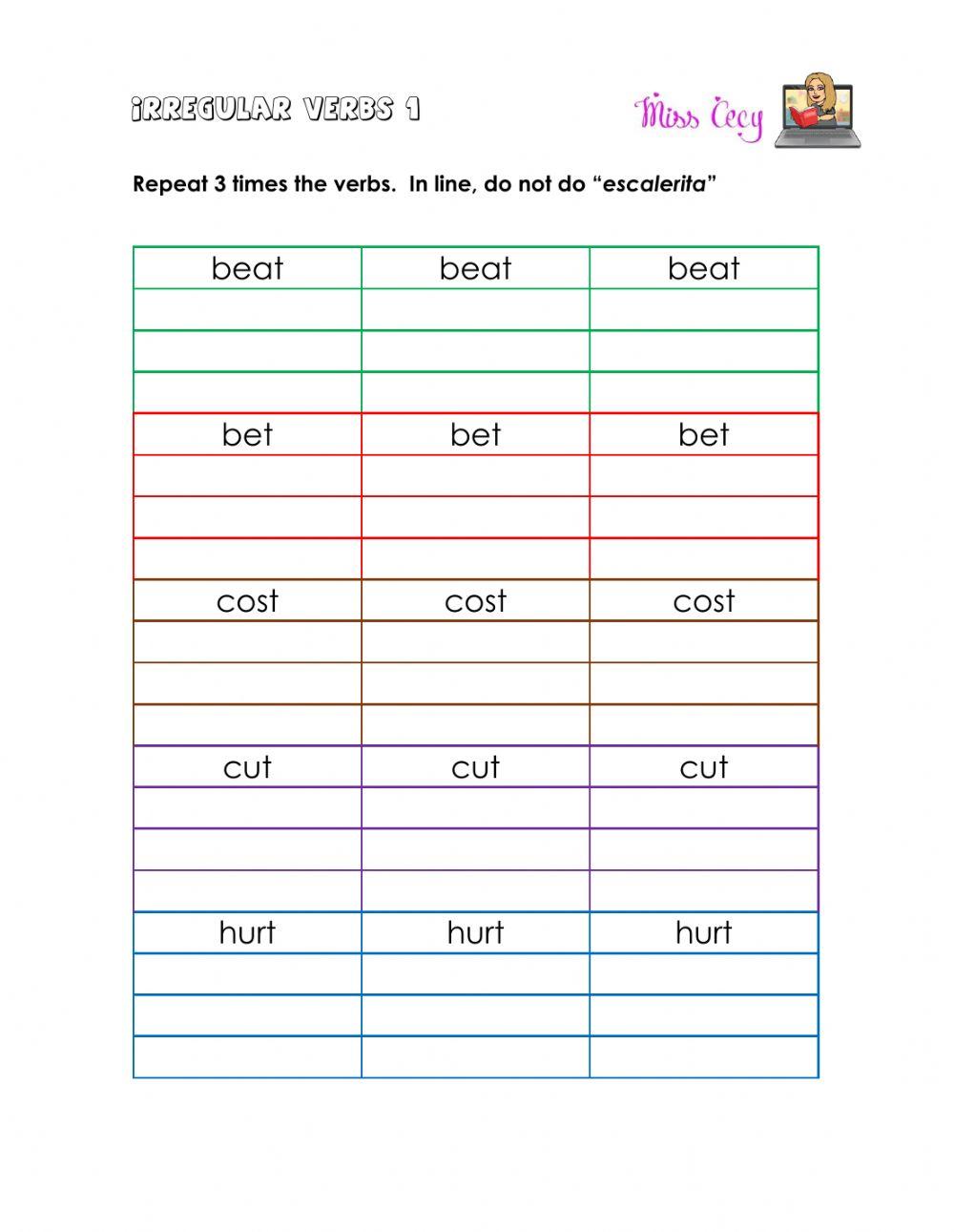 Irregular Verbs 1