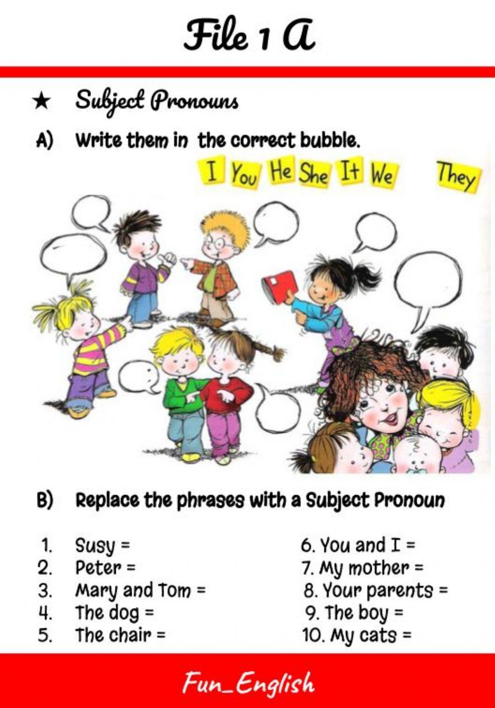 Subject Pronouns