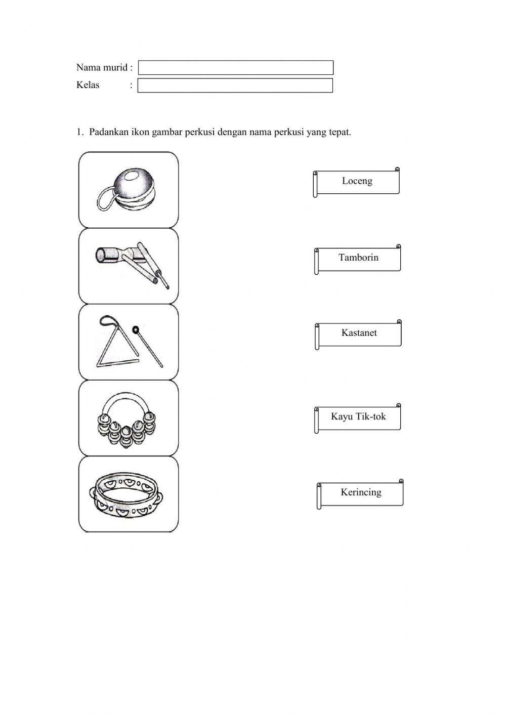 Latihan Pendidikan Muzik Tahun 3