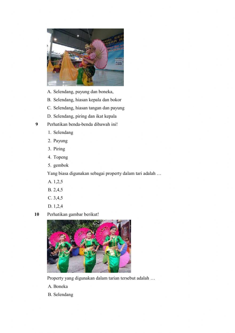 Soal evaluasi tema 5 st2 pb2