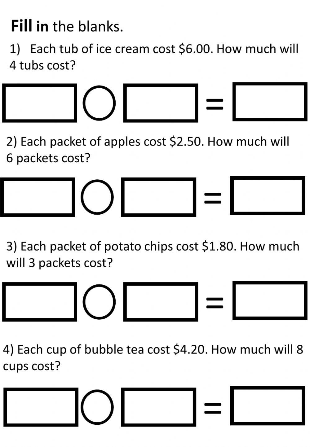 Multiplication and Division