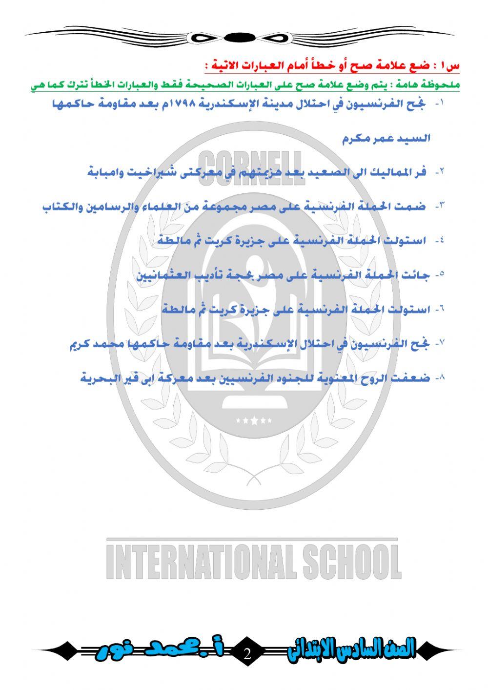 دخول الحملة الفرنسية مصر