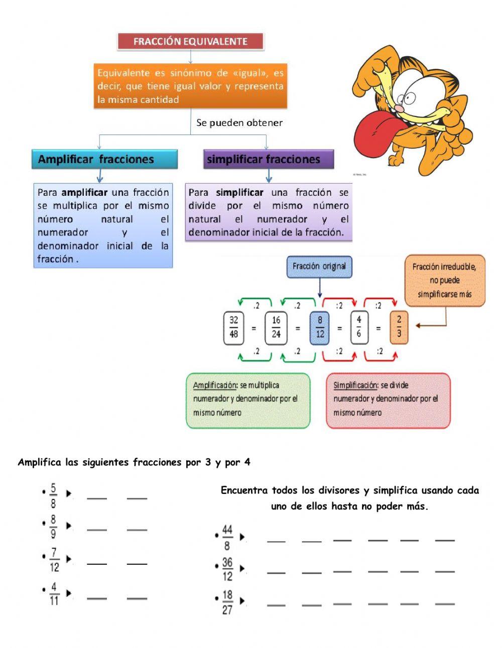 Fracciones equivalentes