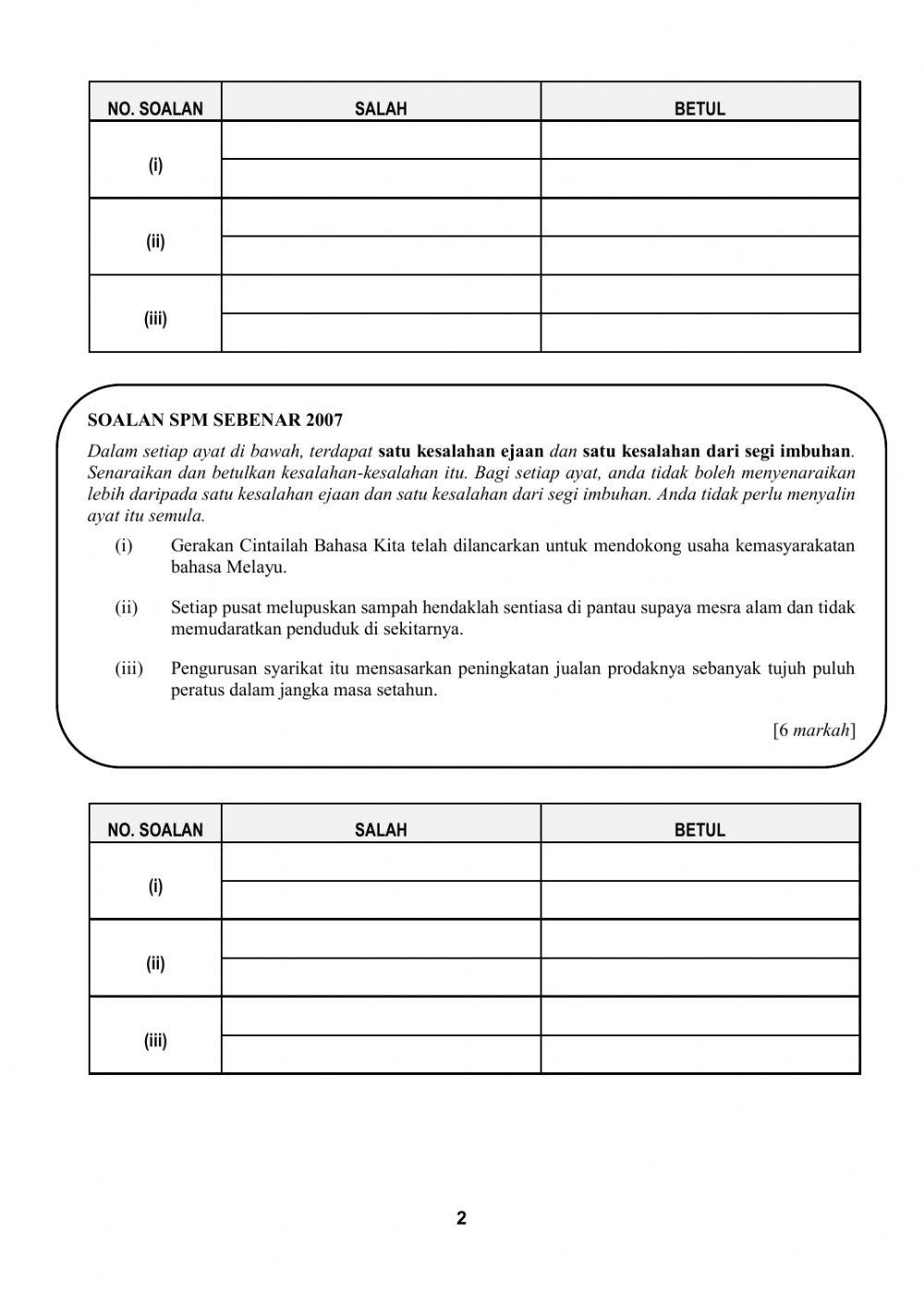 Kesalahan ejaan dan imbuhan