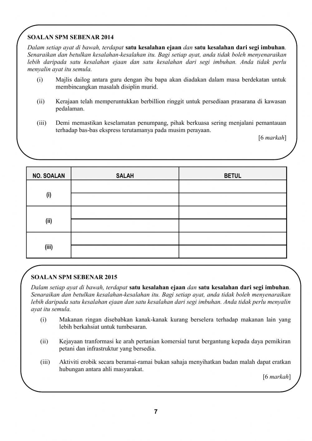 Kesalahan ejaan dan imbuhan