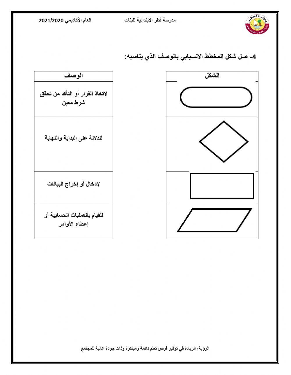 ورقة عمل صف 5