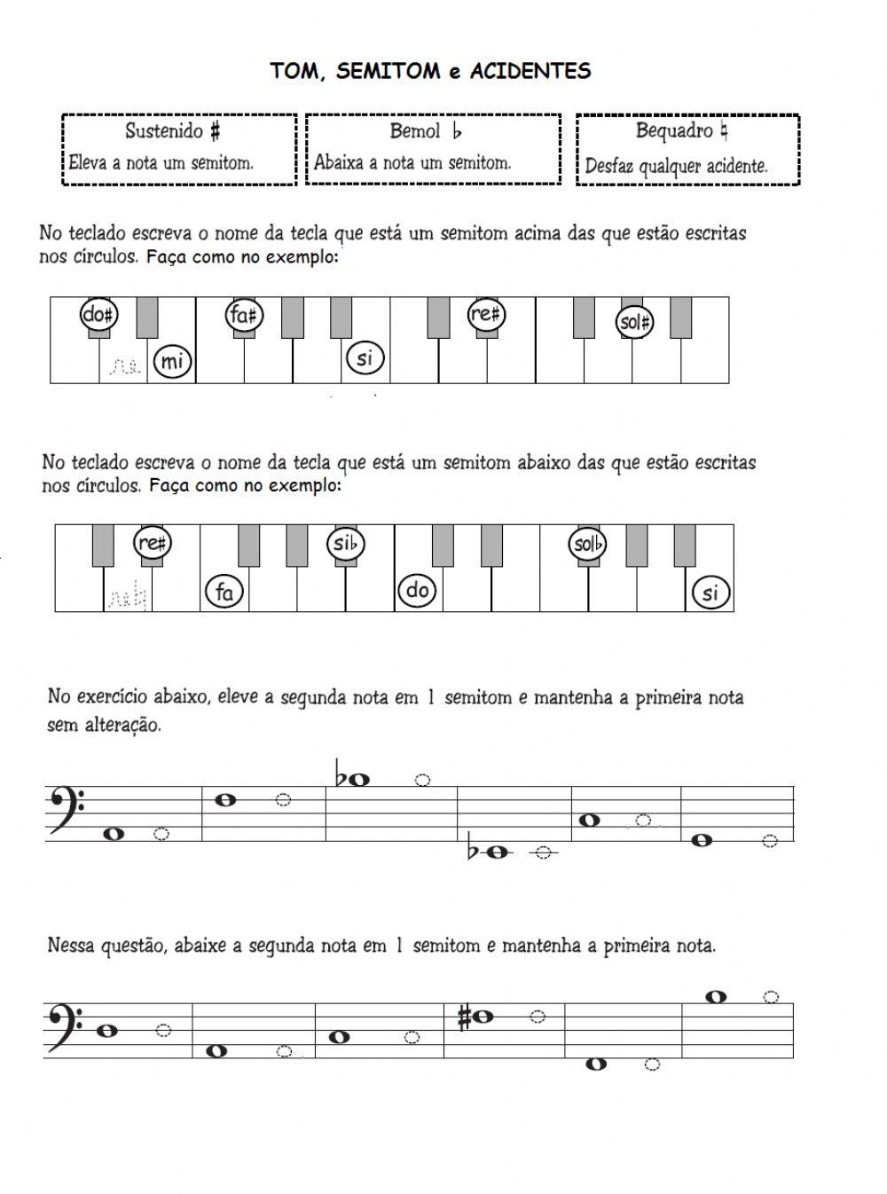 Tom e Semitom e Acidentes