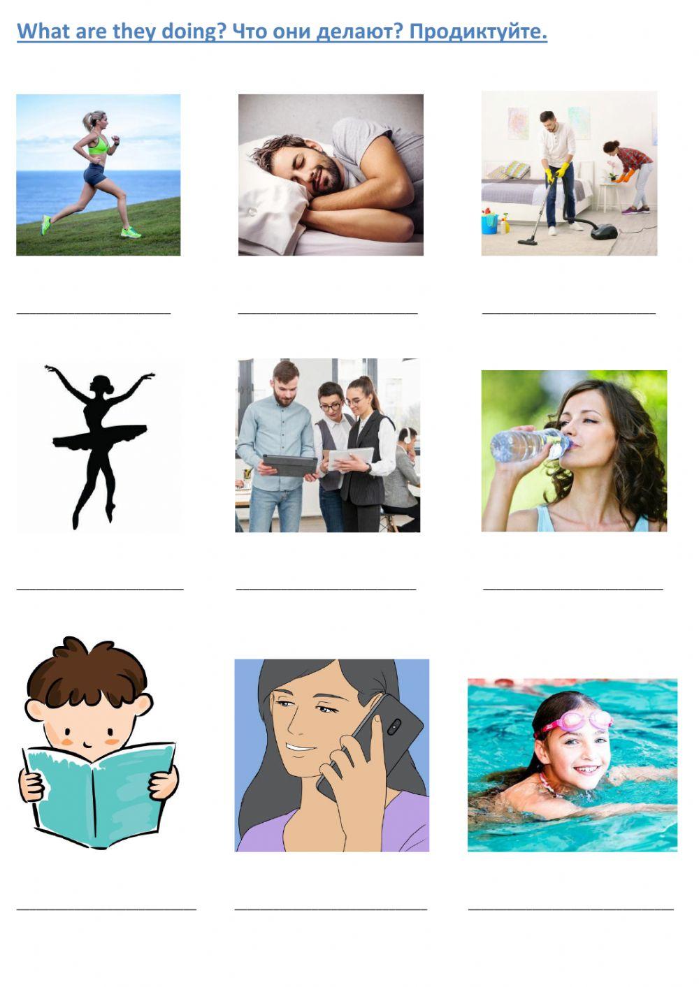 Speaking - people doing