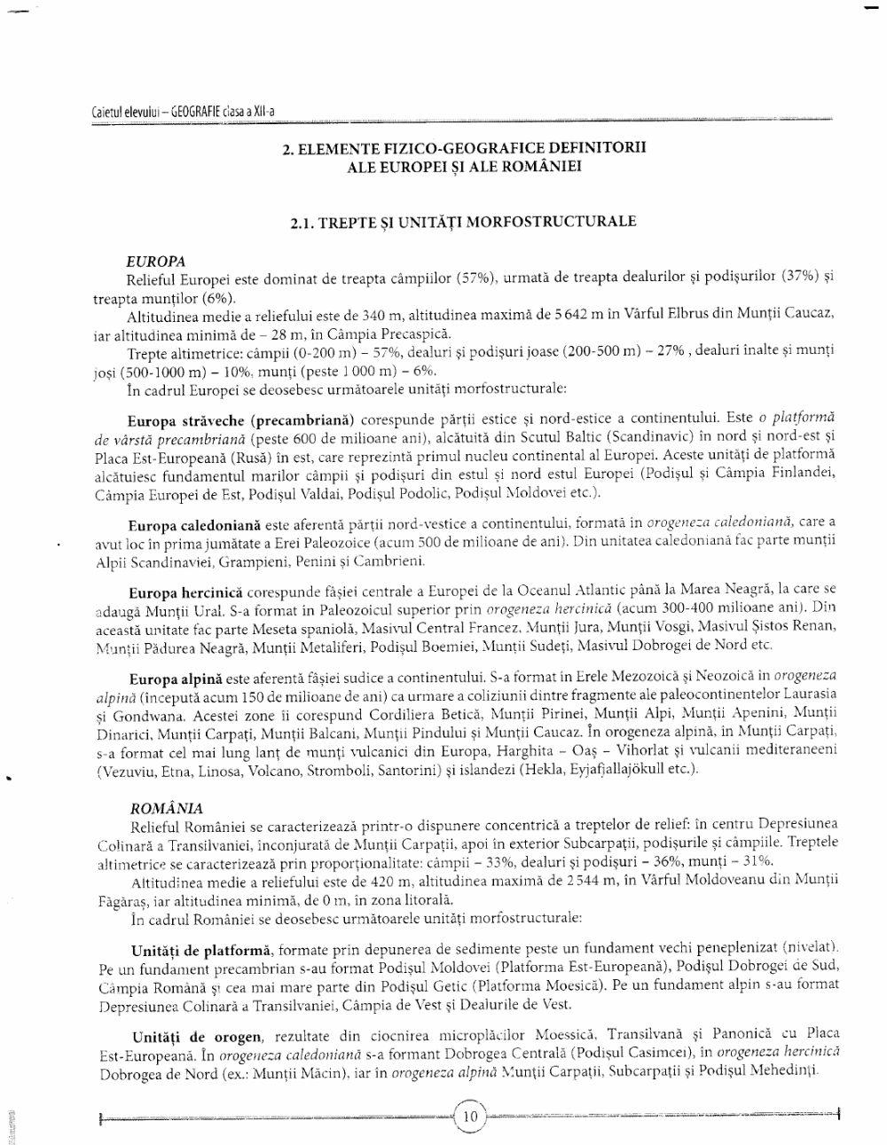 Tipuri de relief europa