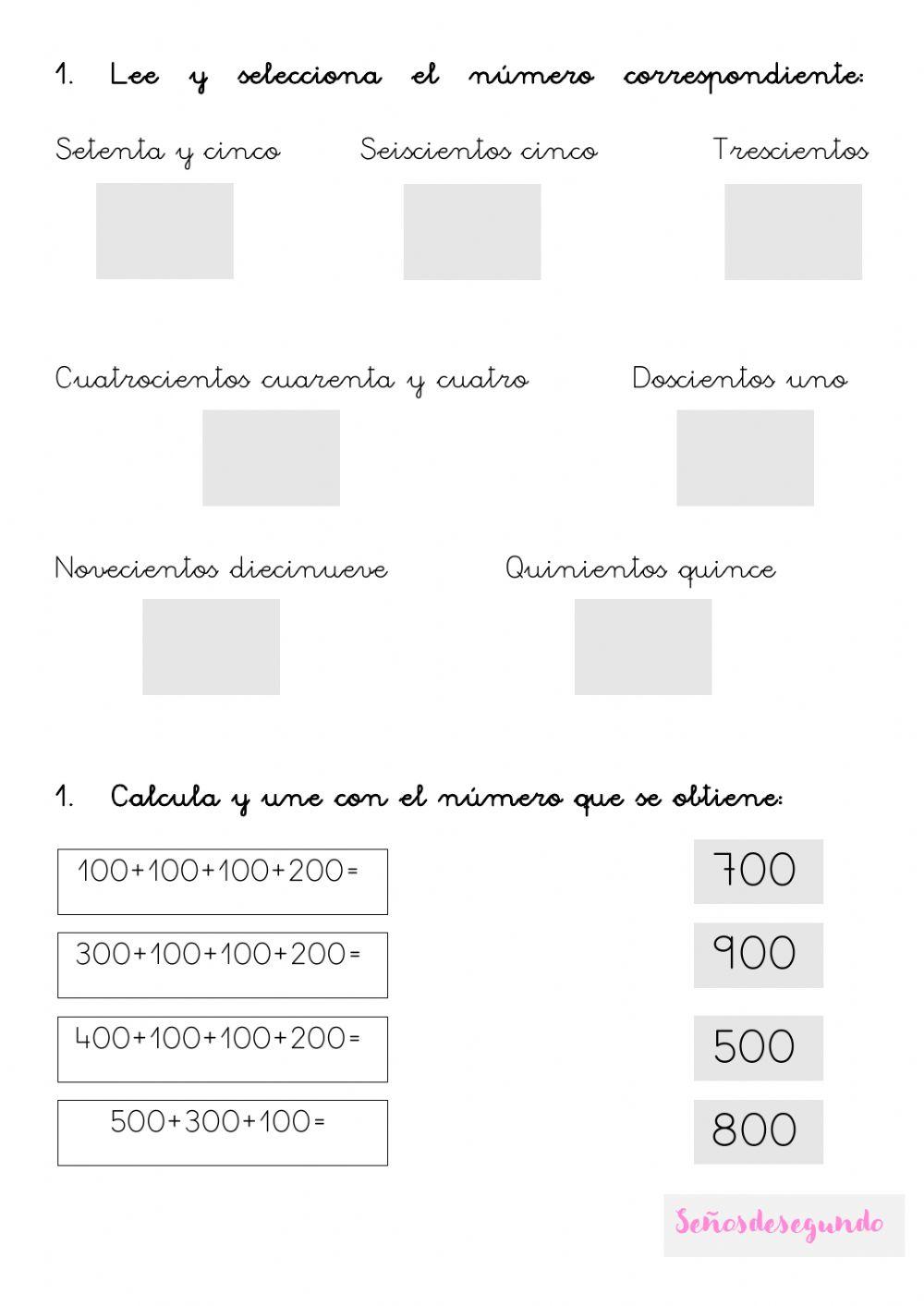 ABN.Numeración y sumas