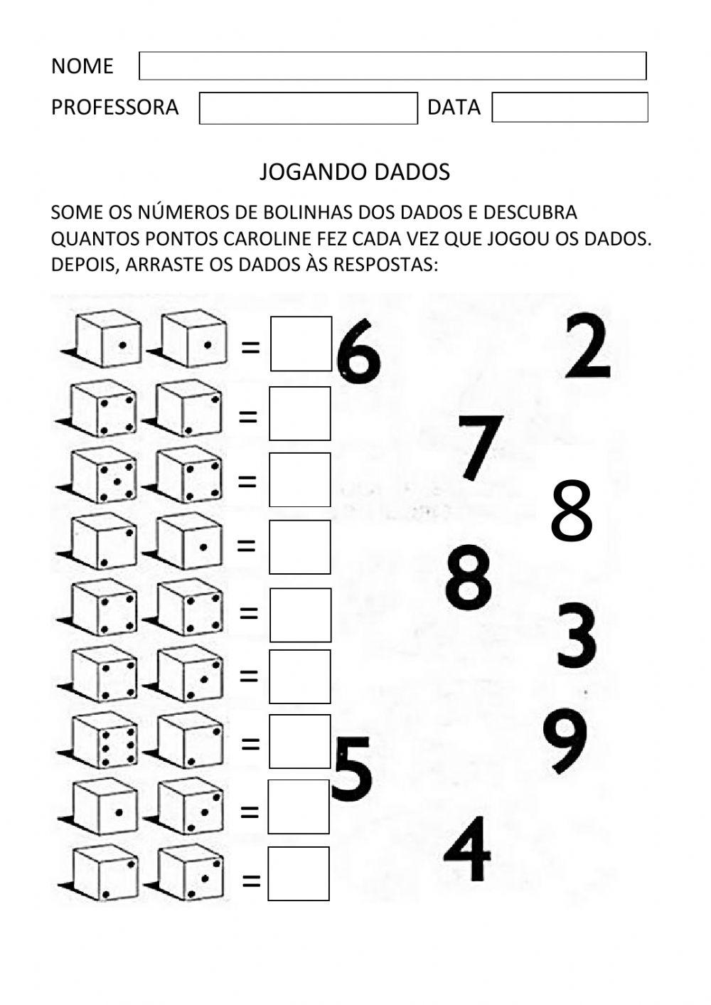 Adição com dadinhos