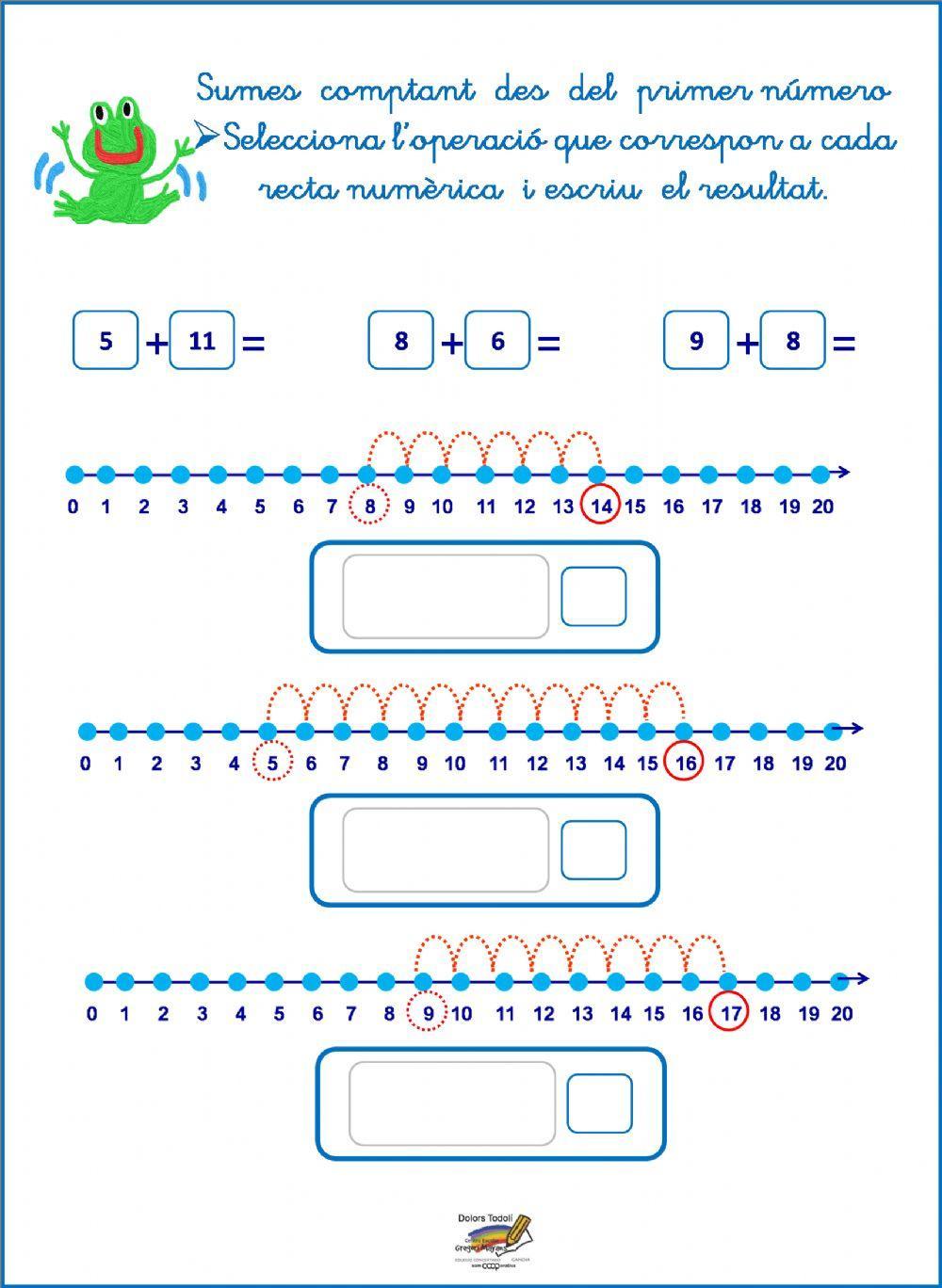 Recta numèrica sumes
