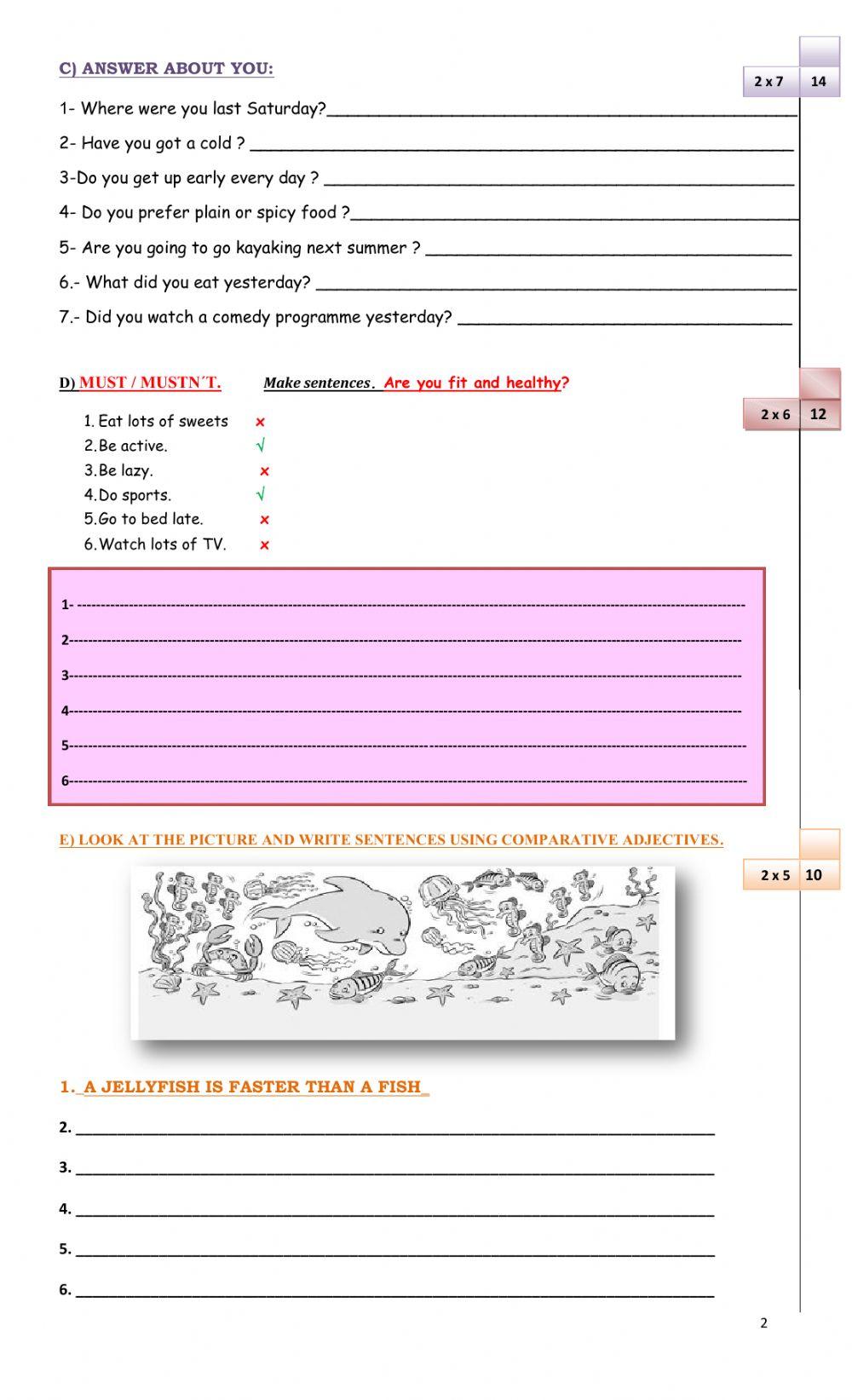 Give me five level 3 final exam