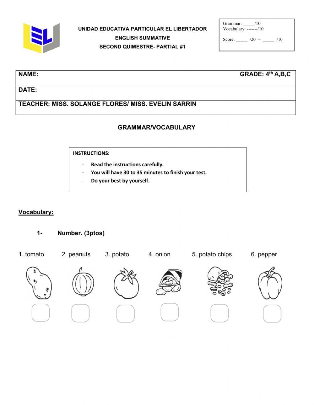 Second quimestre- partial -1