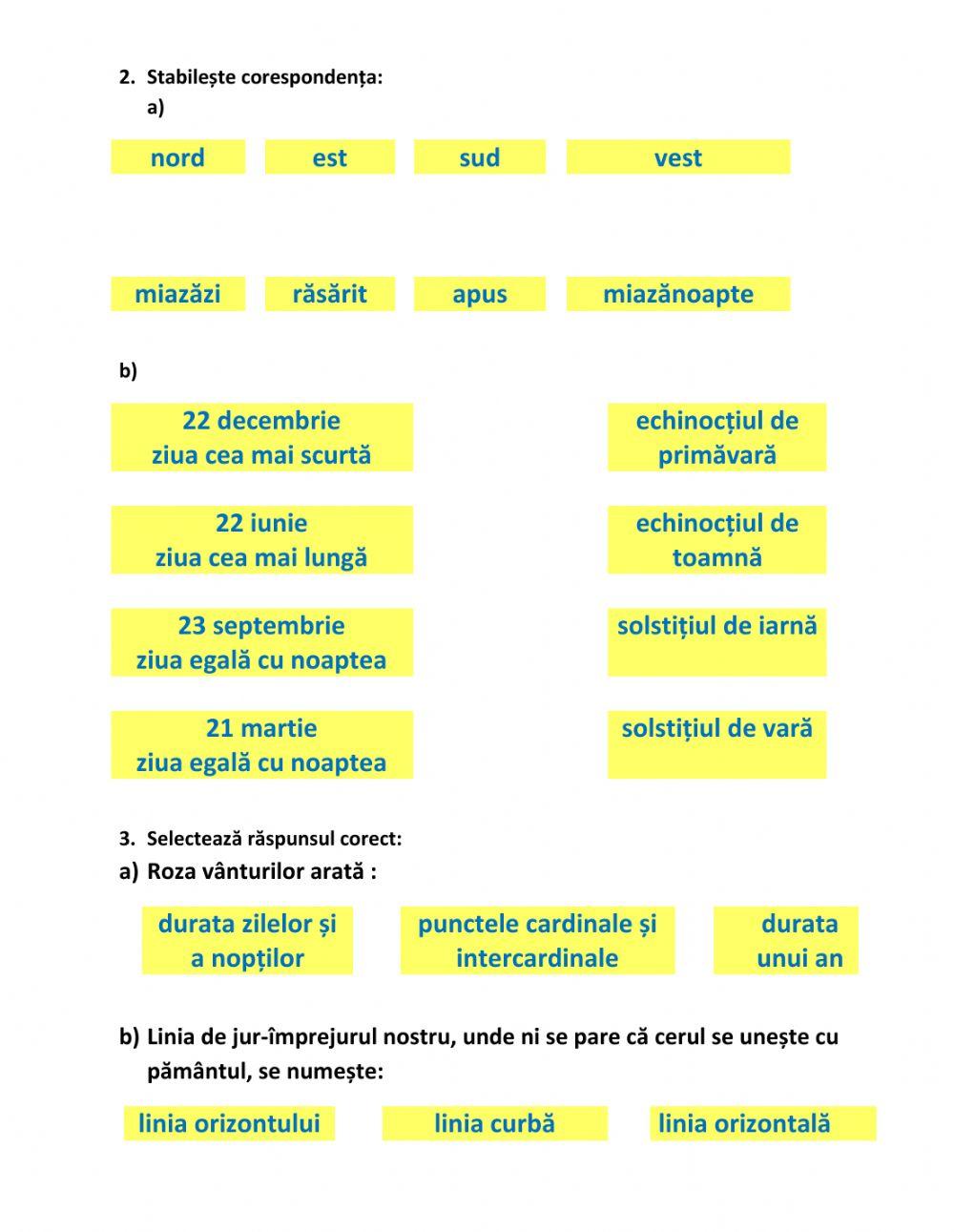 Evaluare  - Orizontul local