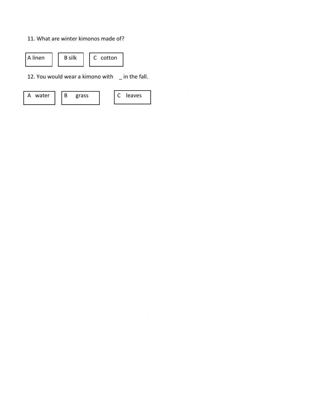 grade 7 reading practice