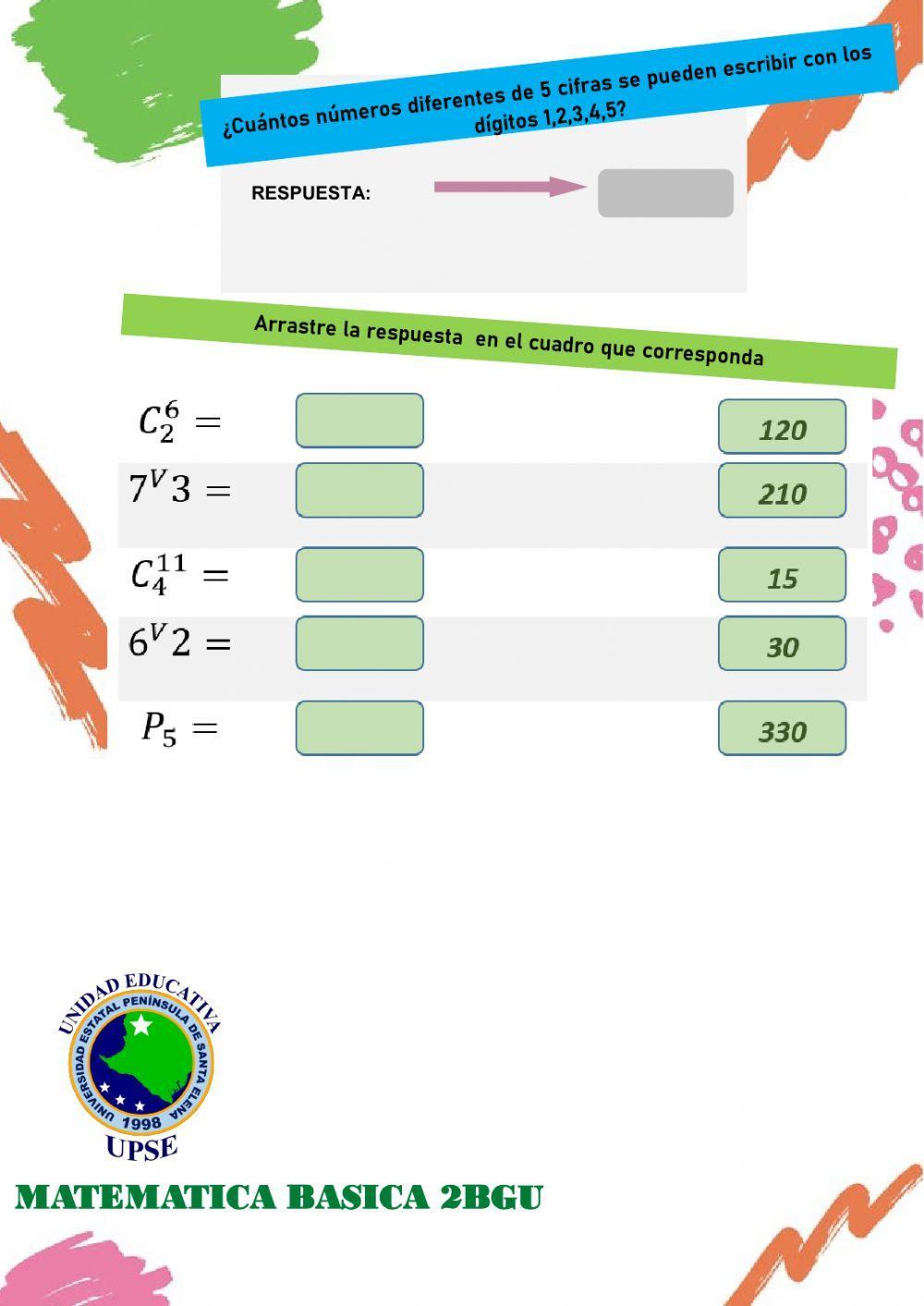 Permutaciones, variaciones y combinaciones