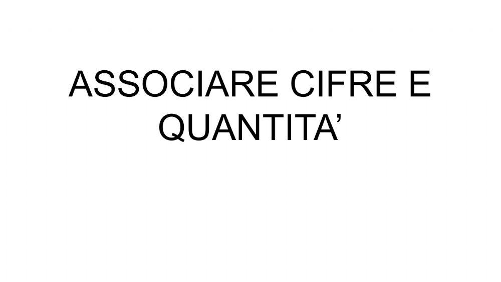 Cifre e quantità