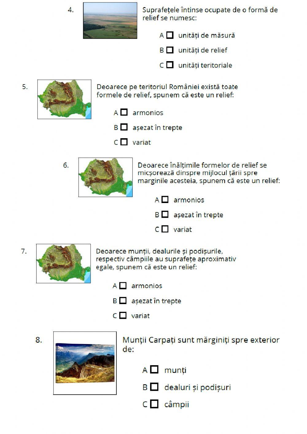 RELIEFUL ROMÂNIEI - CARACTERISTICI GENERALE