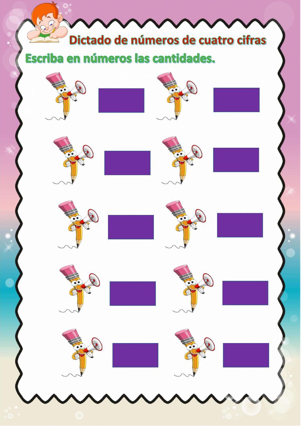 Números de cuatro cifras