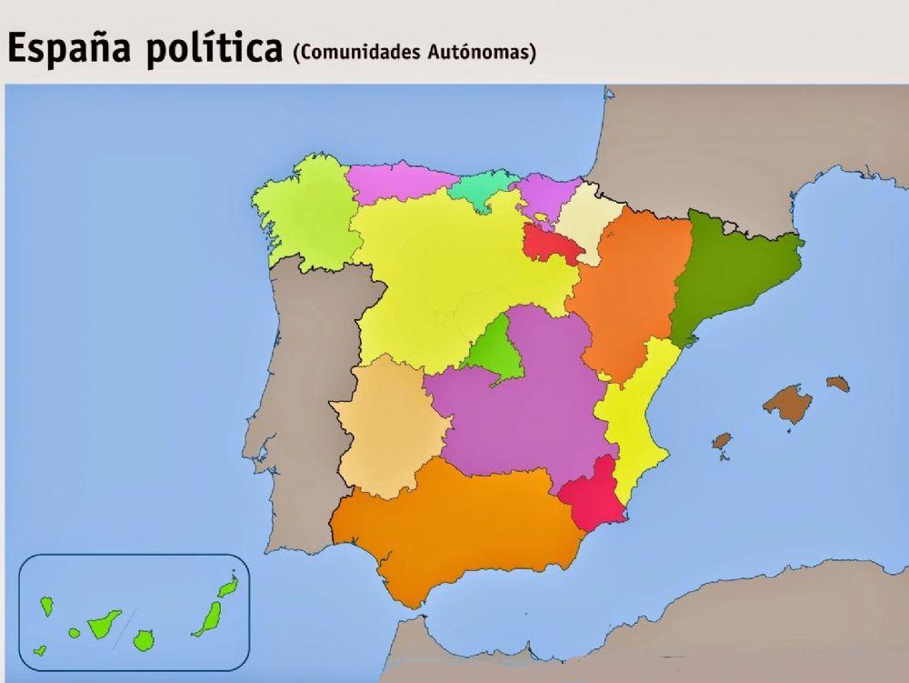 Mapa España - Autonomias