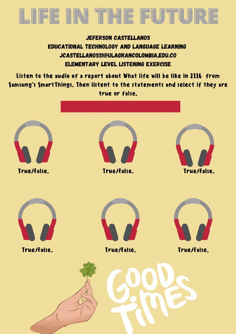 What life will be like in the future