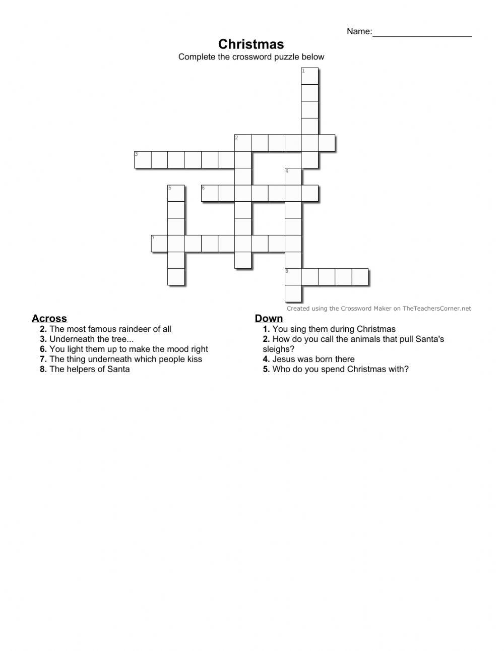 Christmas Crossword