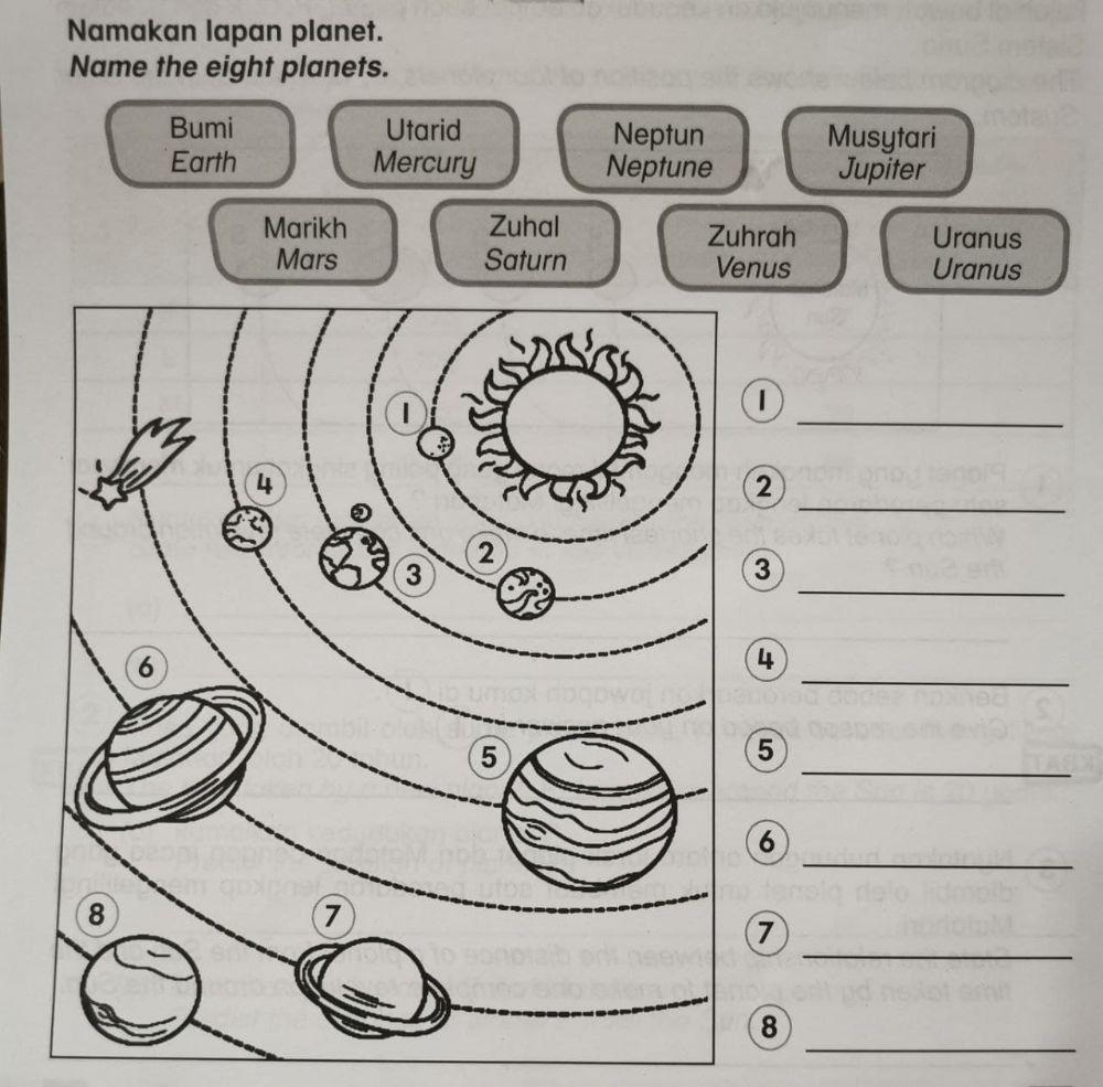 Name 8 Planets