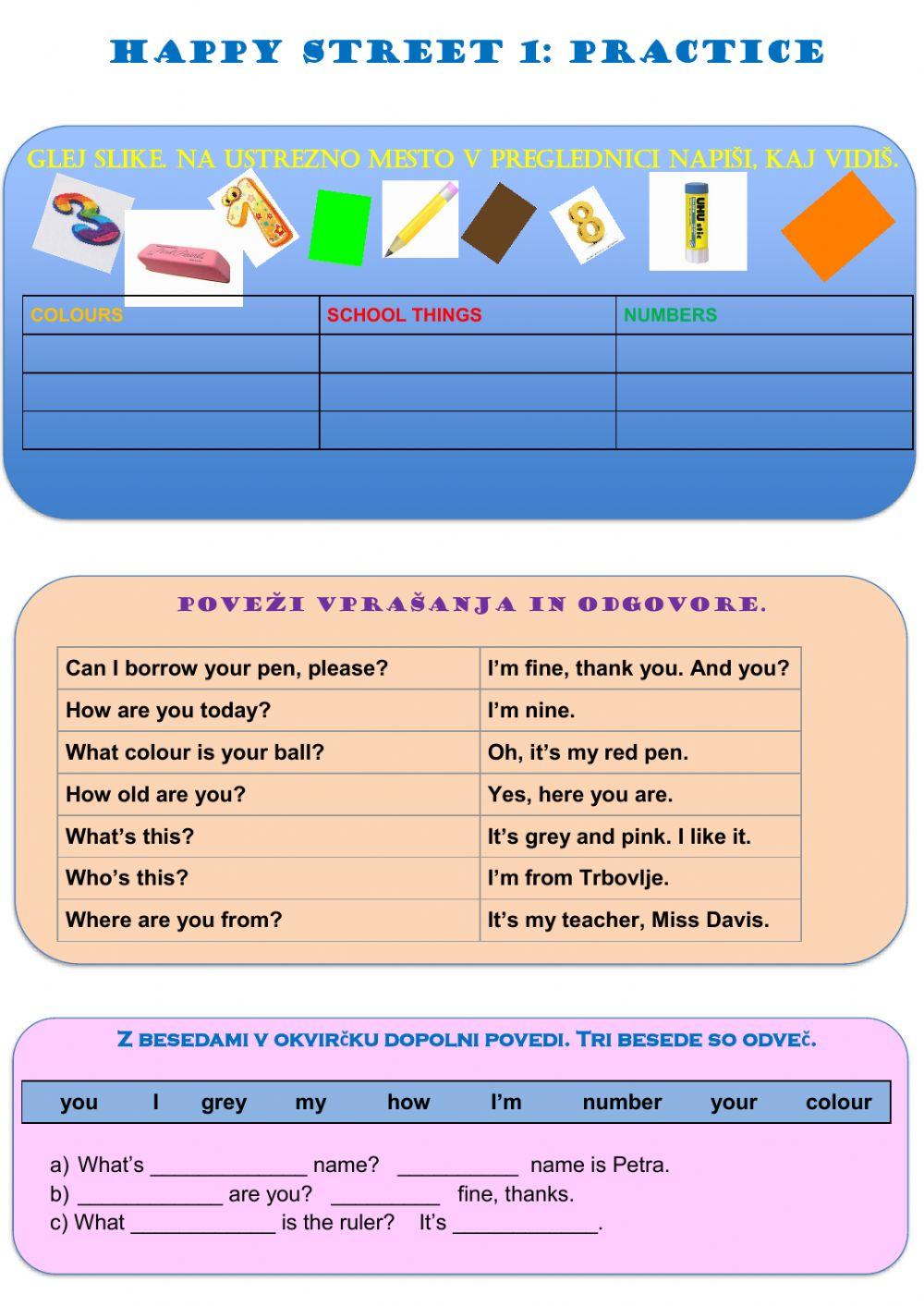 Happy Street 1 Practice