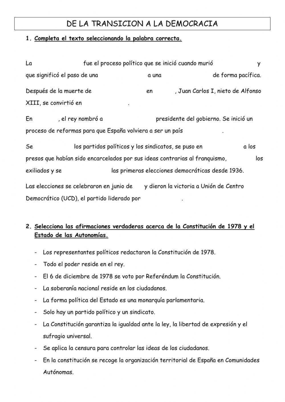 Transicion española