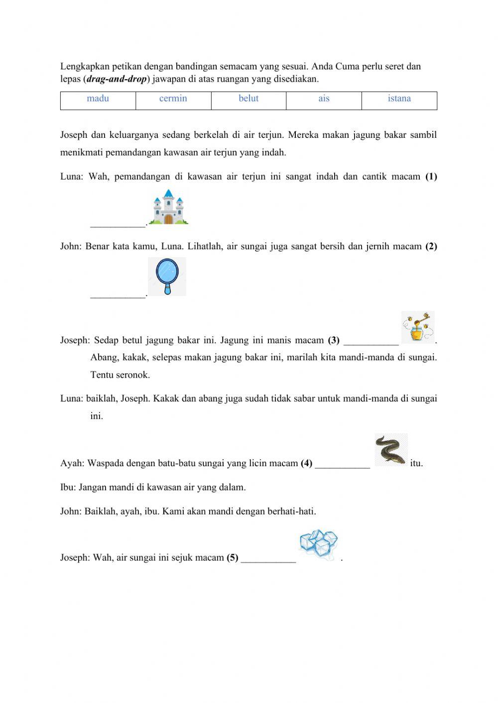 Karangan Bandingan Semacam