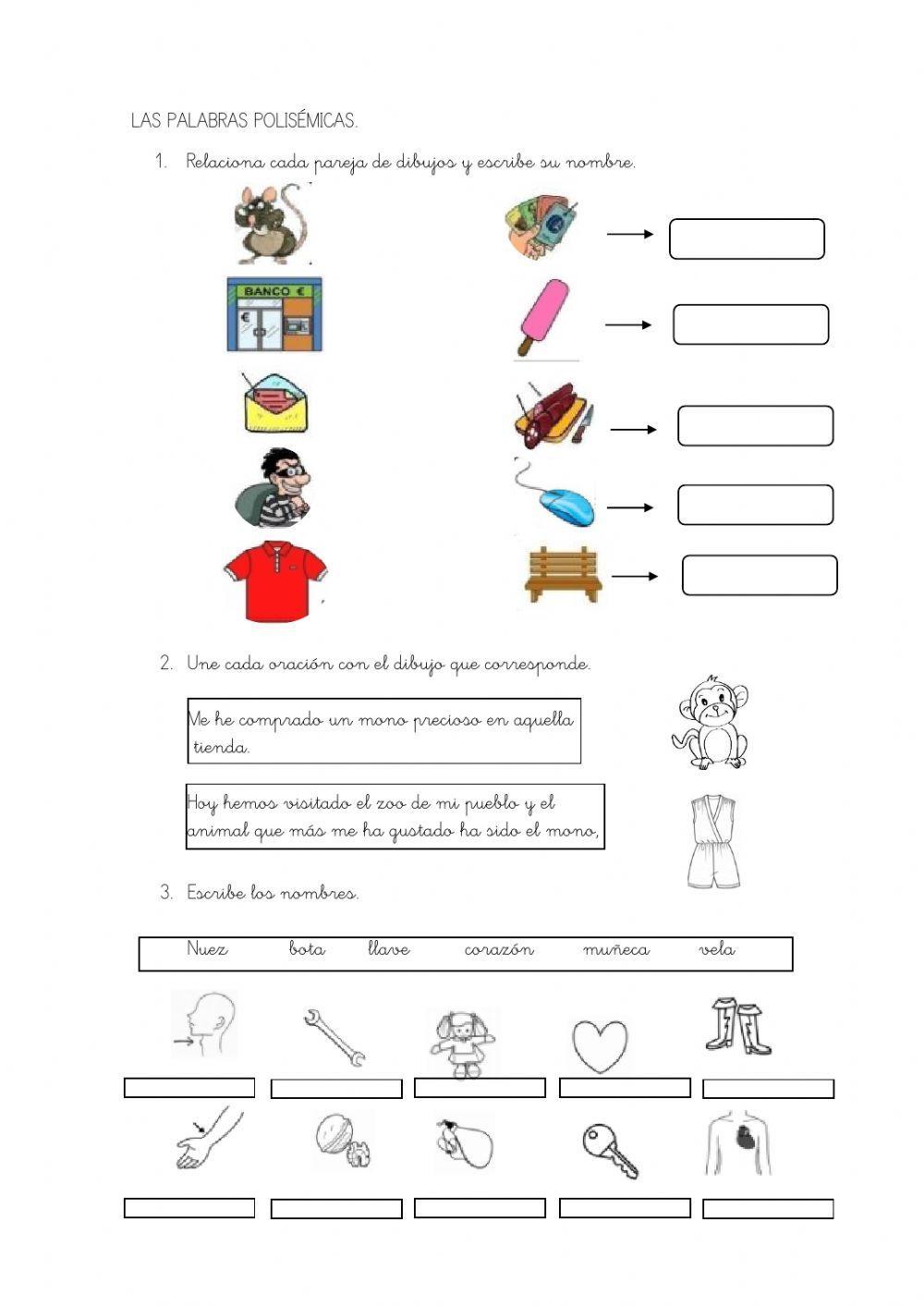 Las palabras polisémicas