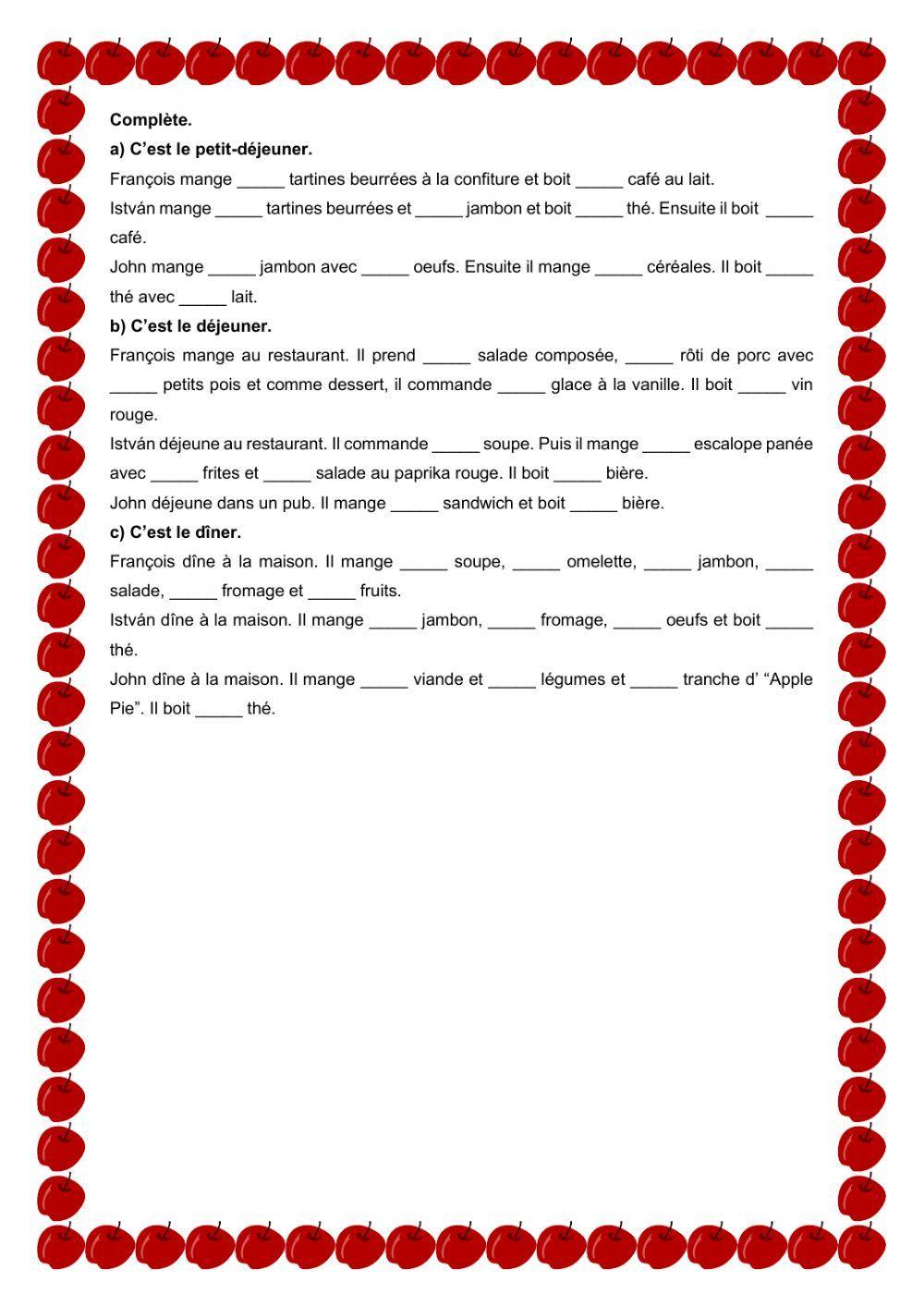 Article partitif et pronom en