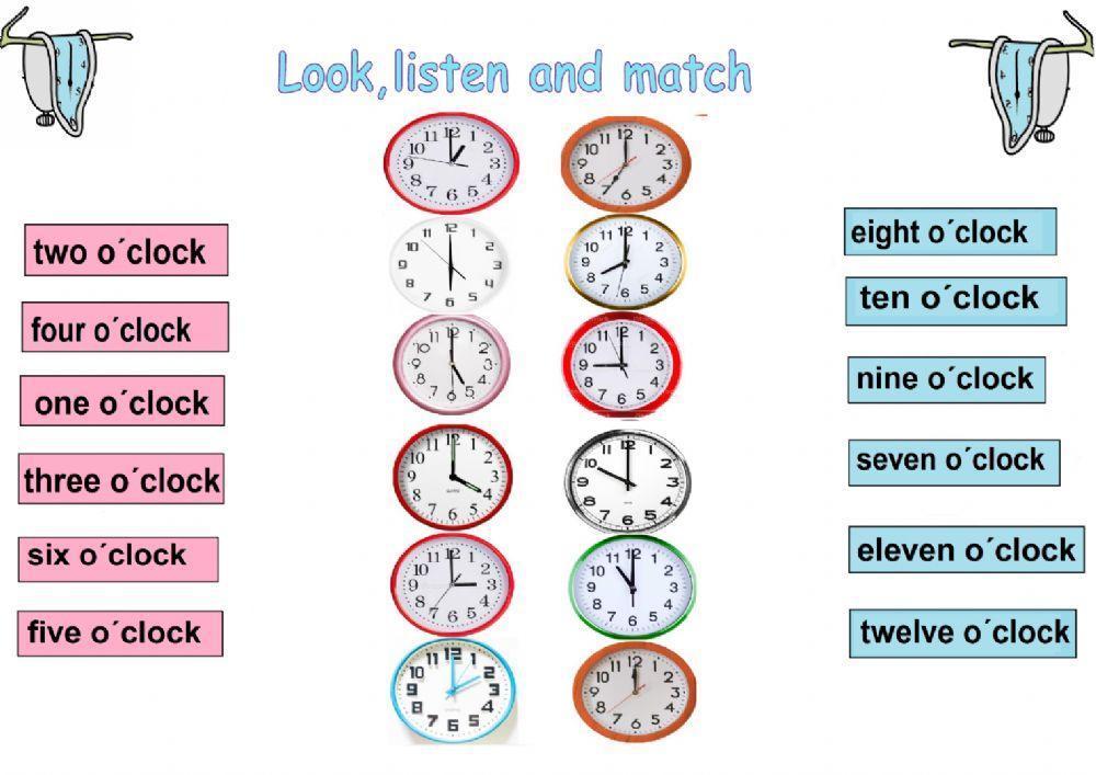 Telling time O-CLOCK