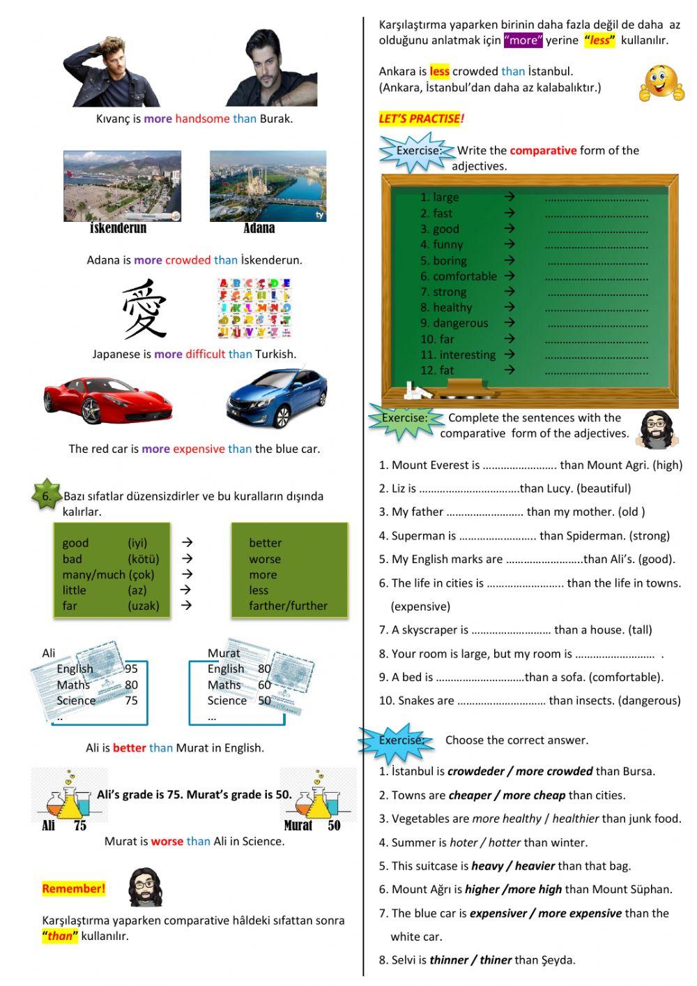6.3. Comparative Adjectives