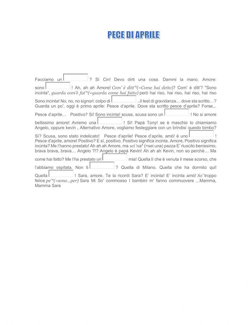 Video pece di aprile