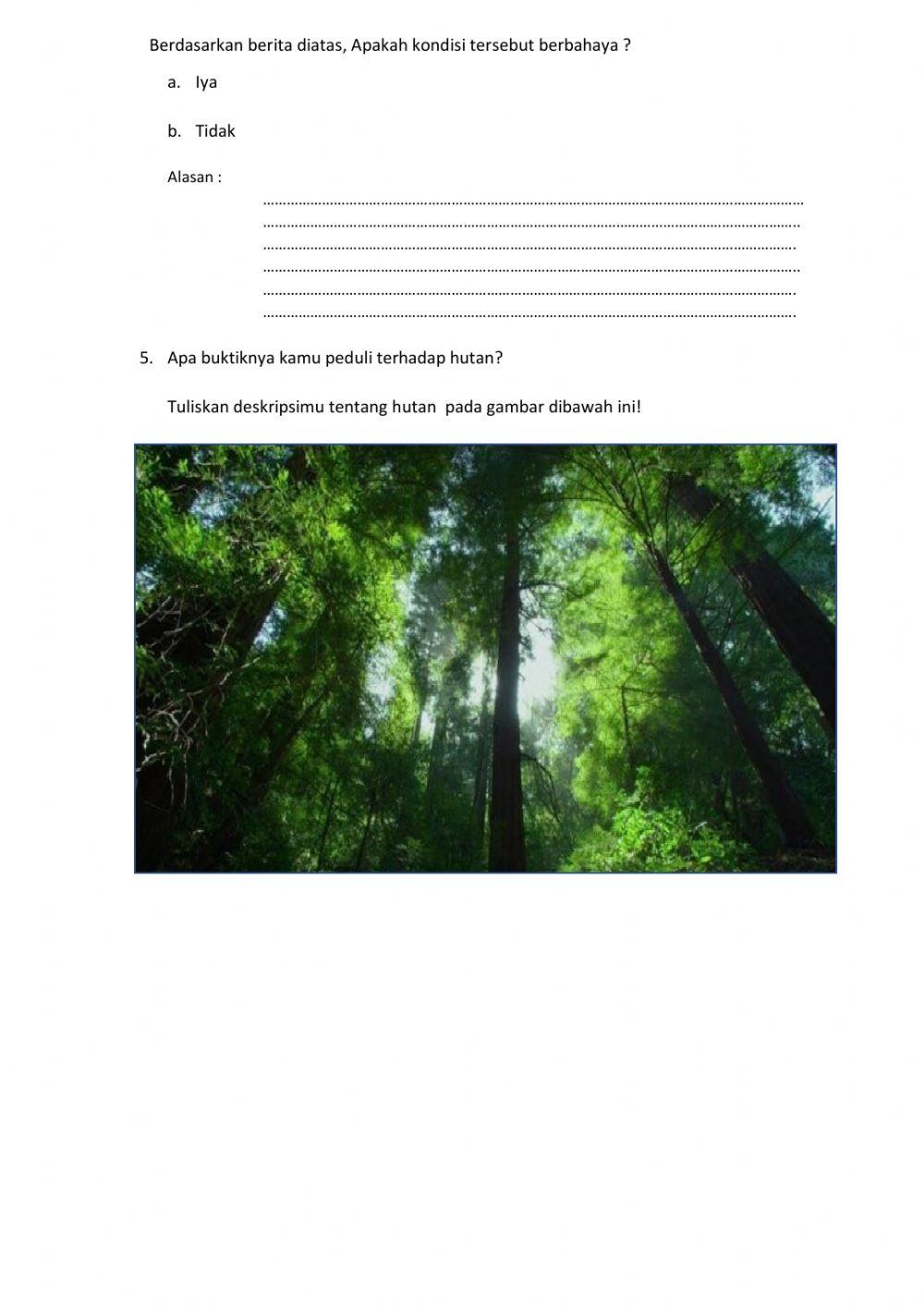 Menganalisis Sebaran Dan Pengelolaan Sumber  Daya Kehutanan Dengan Prinsip Pembangunan Berkelanjutan