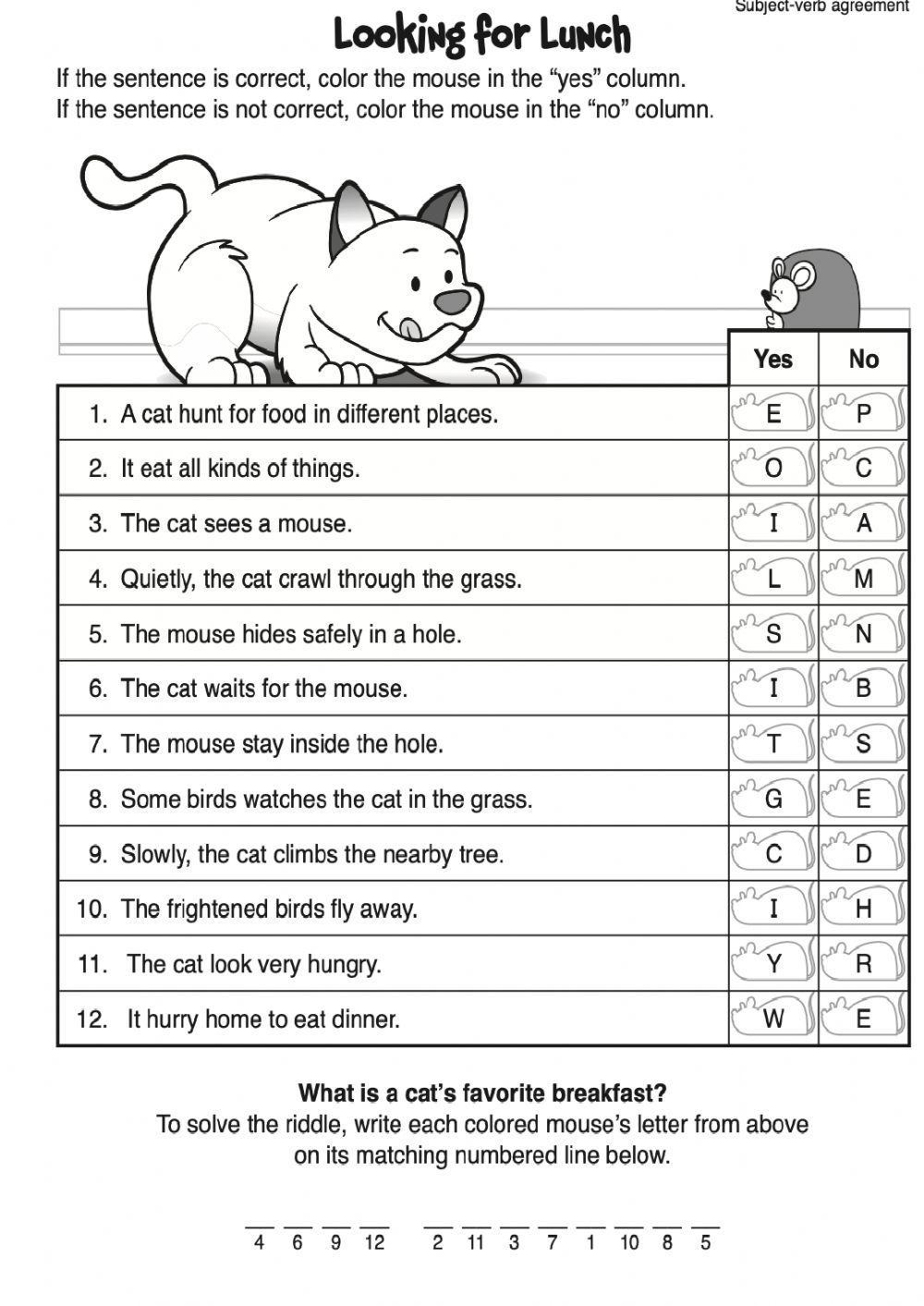 Subject and Verb Agreement - Practice 4